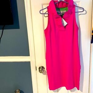 Gretchen Scott Ruffneck Sleeveless Dress